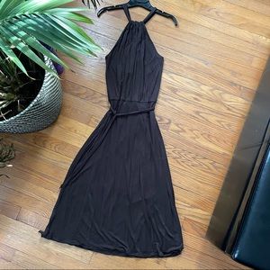 Banana Republic silk halter dress